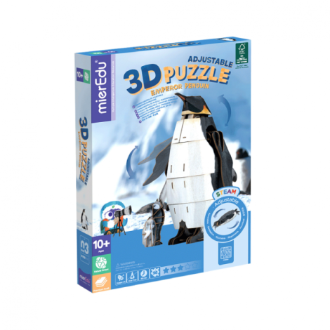 Puzzle 3D reglabil - Pinguin Imperial (deluxe) - imagine 9